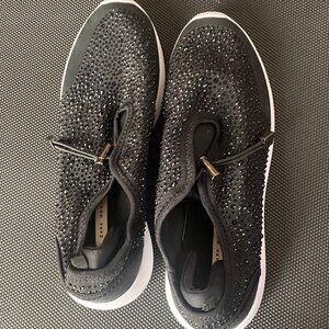 Zara - Women's 9.5 Black Rhinestone Sneaker